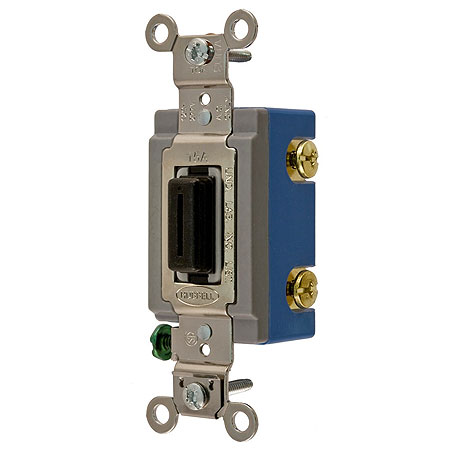 HUBW HBL1203L 15A 3 WAY LOCK SWITCH WITH KEY BACK AND SIDE WIRE