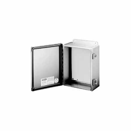 HOFF A1008CHNFSS 10X8X4 STAINLESS STEEL HINGED BOX
