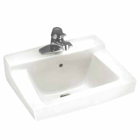 AS 0321.075.020 19X17 WALL HUNG CHINA LAVATORY WHITE 4CC FOR CONCEALED ARMS