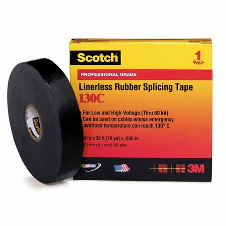 3M 130C-3/4X30FT HIGH VOLTAGE LINERLESS RUBBER TAPE 3M-41717