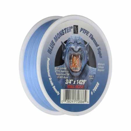 MIL-R 70886 3/4IN X 1429 INCHES BLUE MONSTER PTFE THREAD SEAL TAPE TEFLON TAPE
