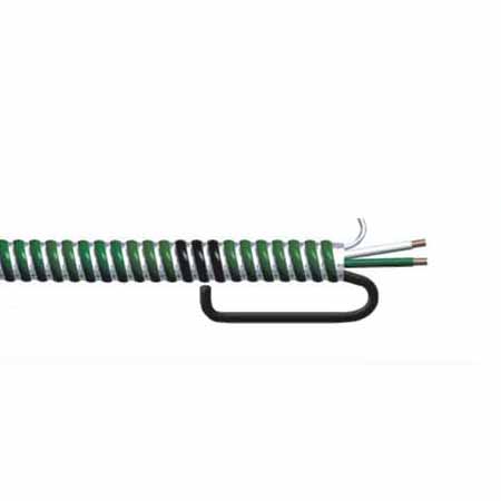 ALX 12-2 WG SOLID *GREEN* HOSPITAL GRADE ALUMINUM CLAD MC CABLE WITH ARMOR GROUND 250FT COIL  (GREEN PAINTED MC)