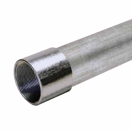 ICSPIPE 3/4 STANDARD GALVANIZED IMPORT PIPE THREAD & COUPLED A-53, (21ft)