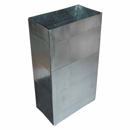 SNAPRITE 24X10X48-125SD5 24X10X48 RECTANGULAR DUCT WITH (2) 10IN DRIVES, (2) 24IN STANDING S